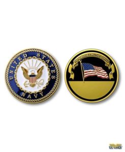 US Navy Challenge Coin - US Wings