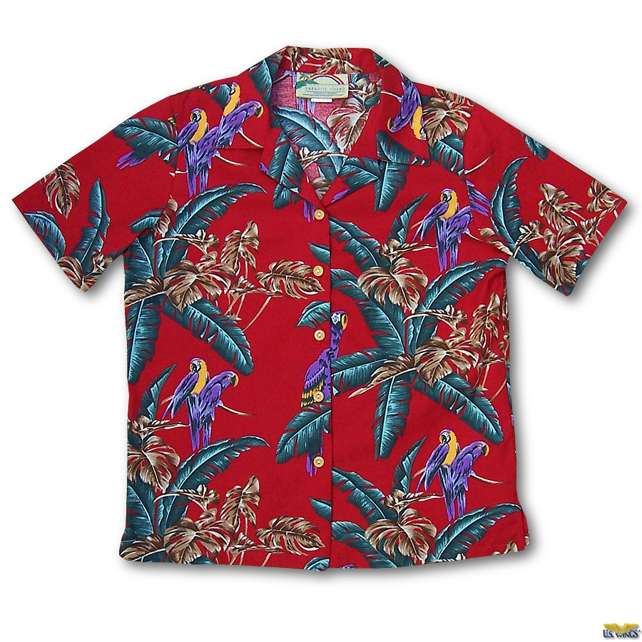 Women's Jungle Bird Aloha Shirt