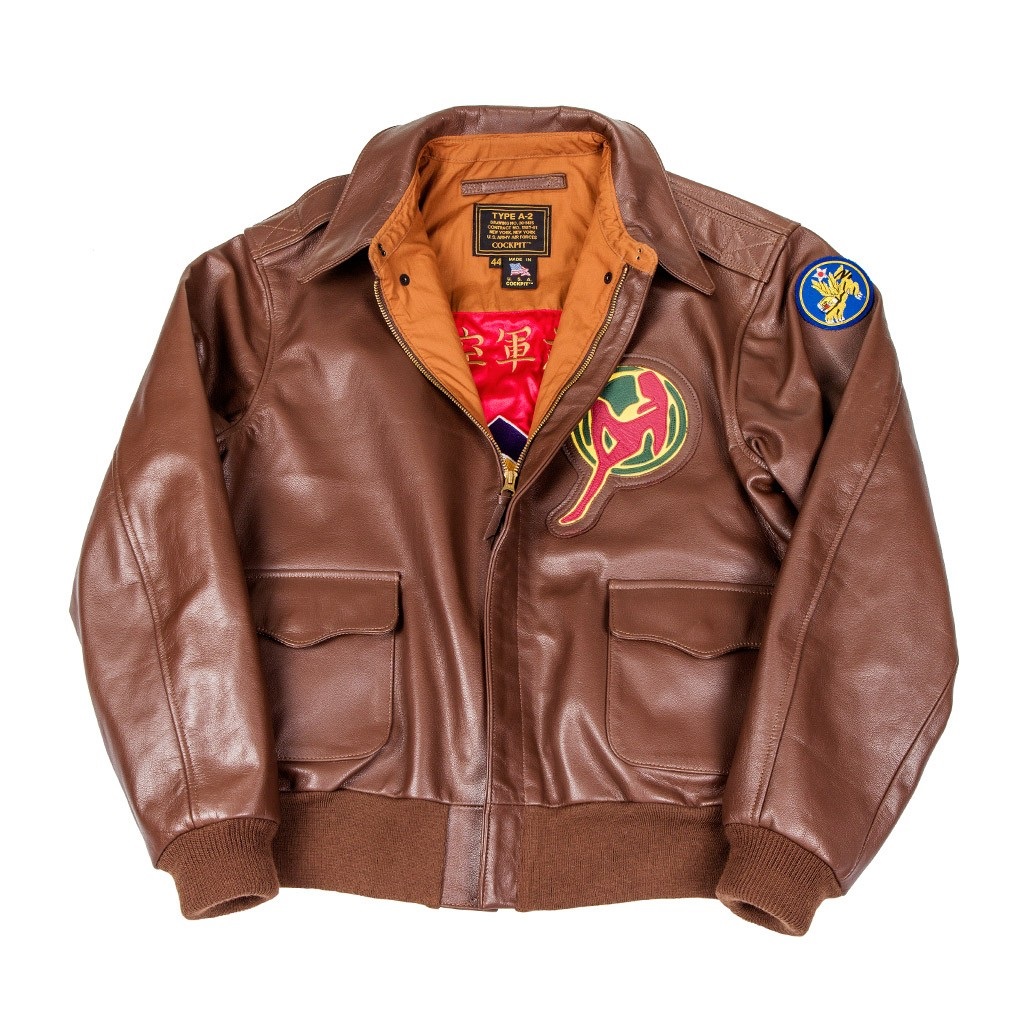 A-2 Flying Tigers Goatskin Bomber Jacket - US Wings