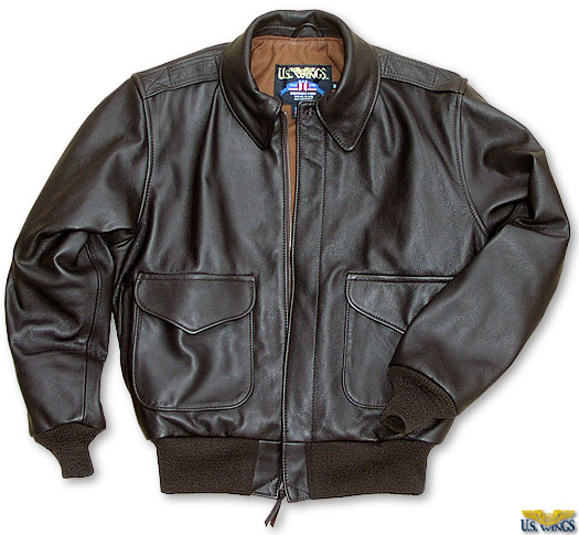 cowhide leather bomber jacket - US Wings