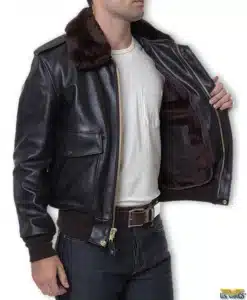 Schott® Cowhide Leather Flight Jacket w/zip-out Liner