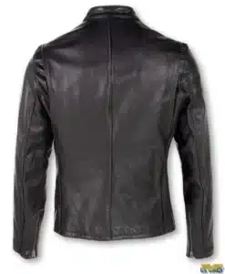 Schott® Waxed Natural Pebbled Cowhide Cafe Leather Jacket