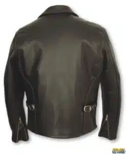 Schott® Men's Classic Horsehide Black Leather Racer Motorcycle Jacket