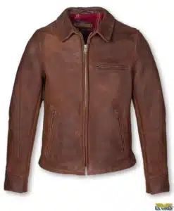 Schott® Heavyweight Oiled Nubuck Leather Biker Jacket