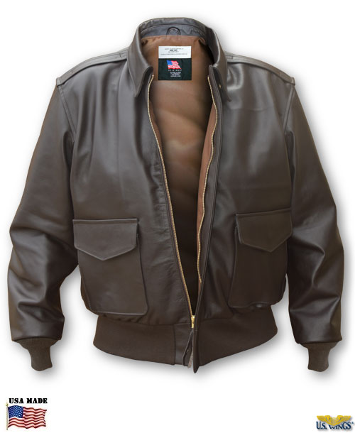 Men's Leather Mustang A2 Flight Jacket