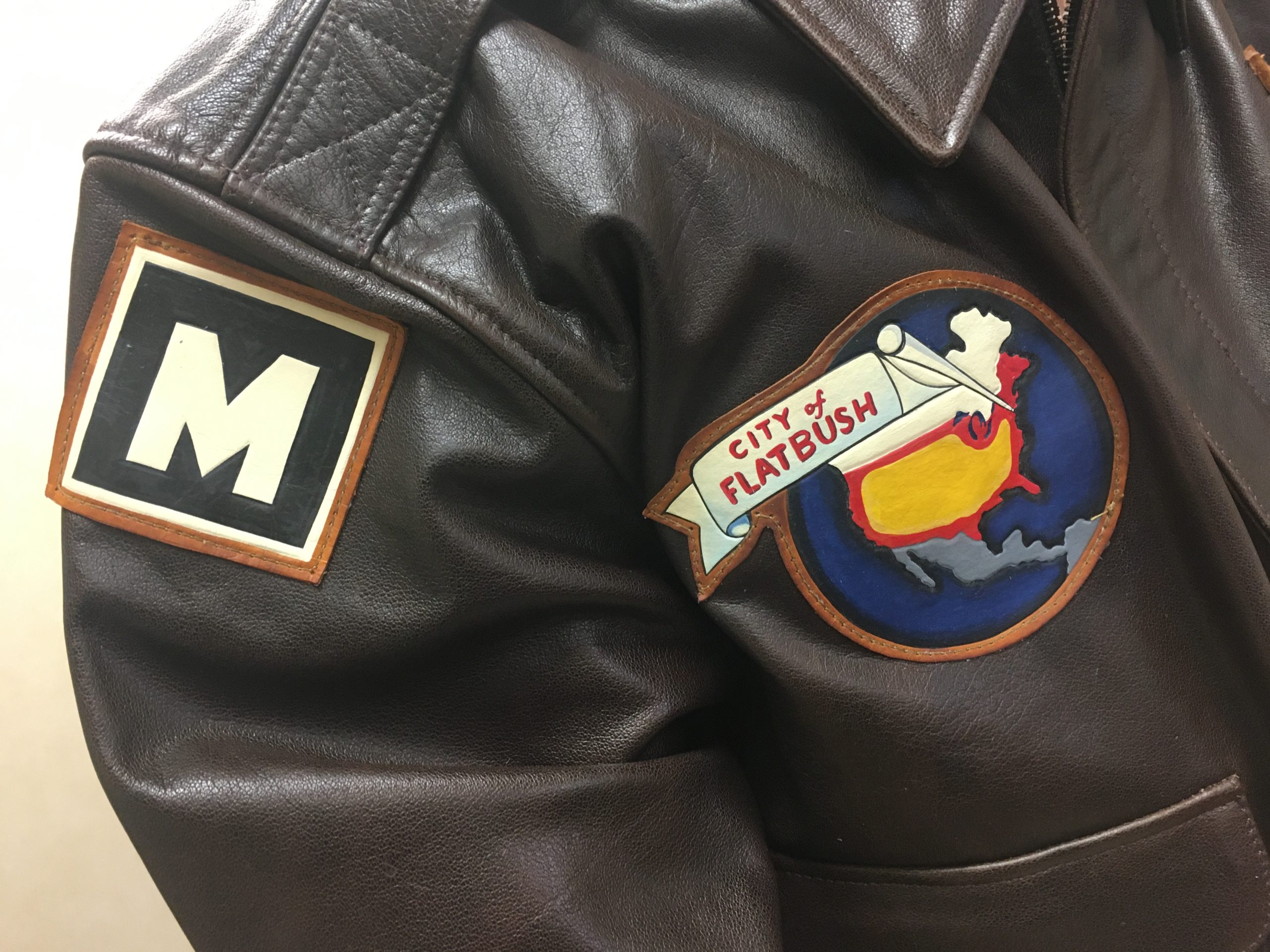 Vintage Hand Painted Leather Patches - US Wings