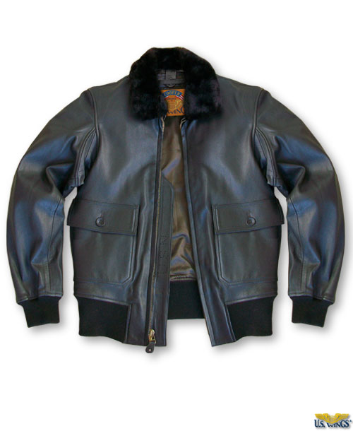 Cooper Goatskin G-1 Jacket w/ Removable Collar - US Wings