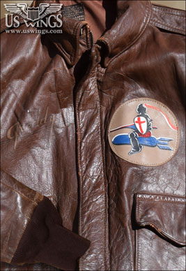 Vintage Hand Painted Leather Patches - US Wings