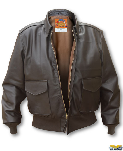 Cooper Original™ Goatskin A-2 Leather Jacket - US Wings