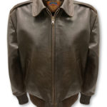 Cooper Original™ Fonzie-style Antique Bison Leather Jacket