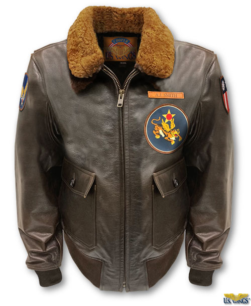 COOPER ORIGINAL Flying Tigers Antique Bison G-1 Jacket with Vintage Collar