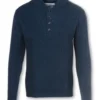 Schott® Men's Wool Blend Military Henley Sweater