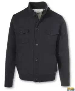 Schott® Men's Wool Blend Military Sweater Jacket