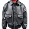 Cooper Original™ "Ace" A-2 Black Bomber Leather Jacket