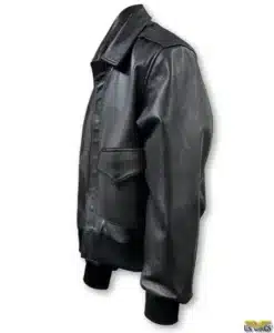 Cooper Original Ace A 2 Black Bomber Leather Jacket US Wings