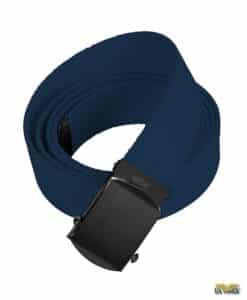 Military Navy Web Belt with Black Tip