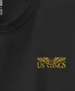 US Wings Embroidered Logo T-Shirt USWLTSB